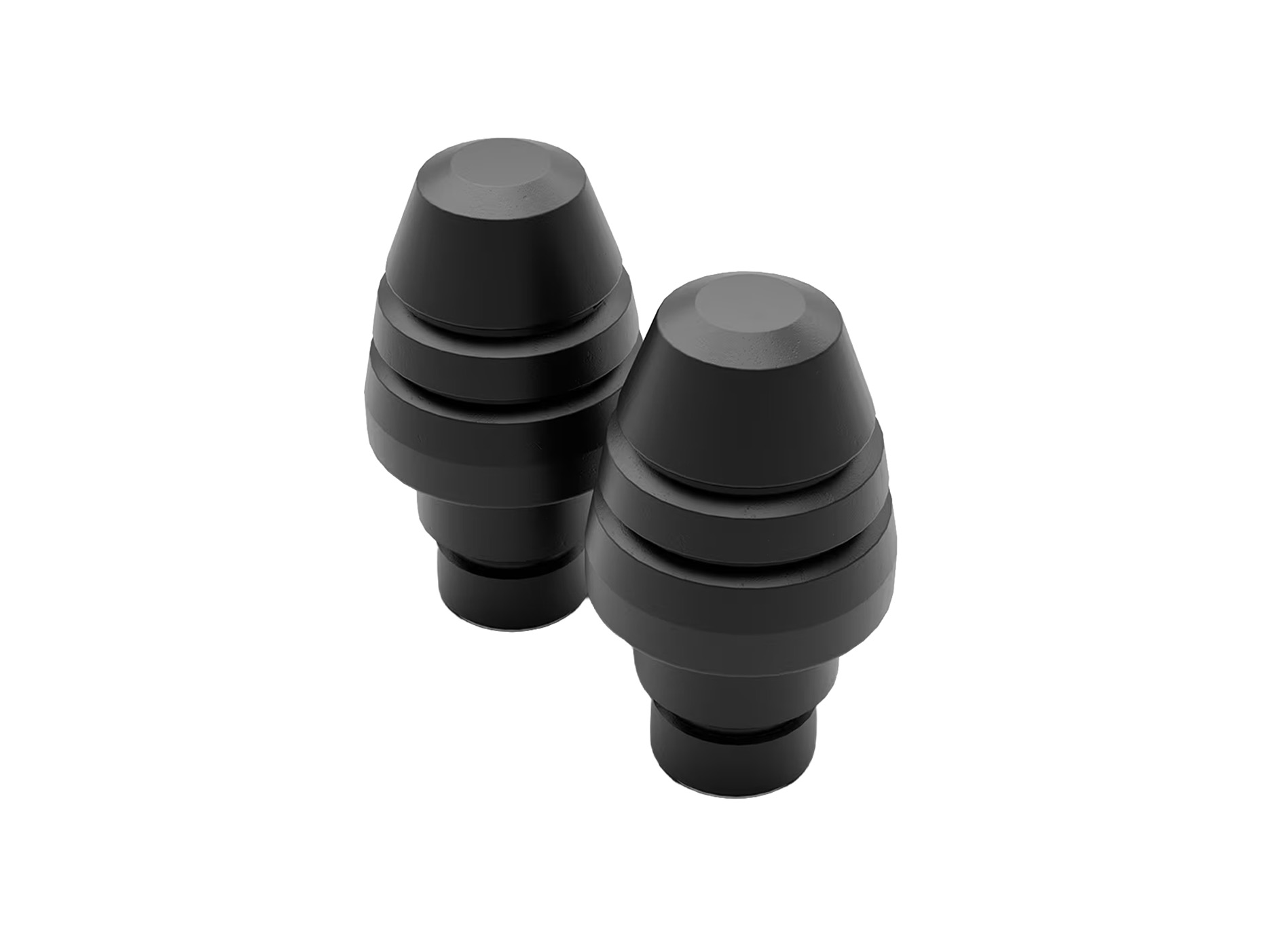 Handlebar end weight black aluminum for Aprilia RSV4 / Tuono V4 1100 (25-)