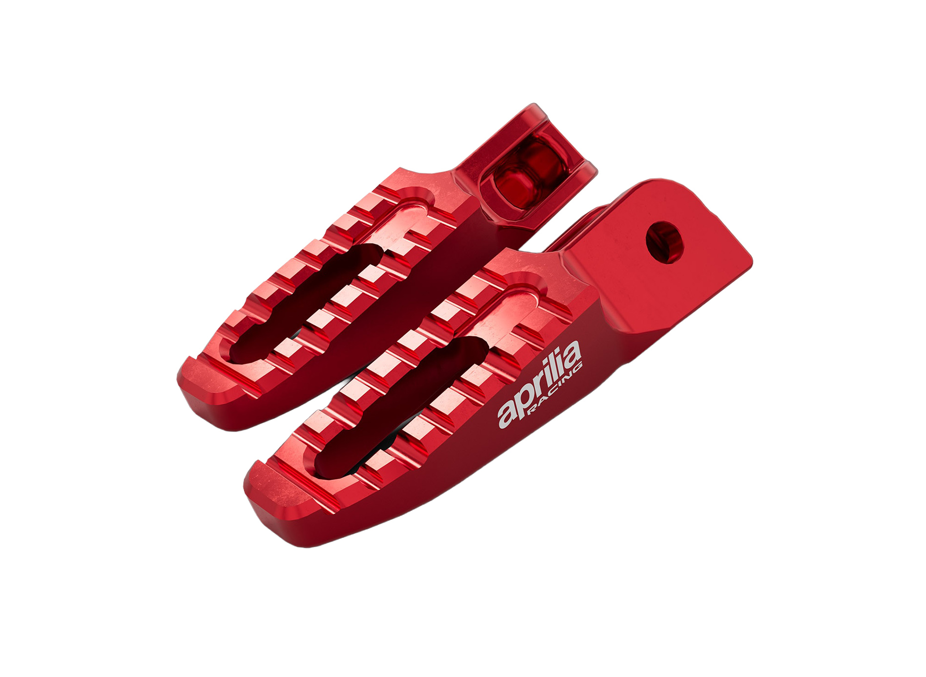 Aluminum footrests red for Aprilia 457 (24-) / Tuono 457 (25-)