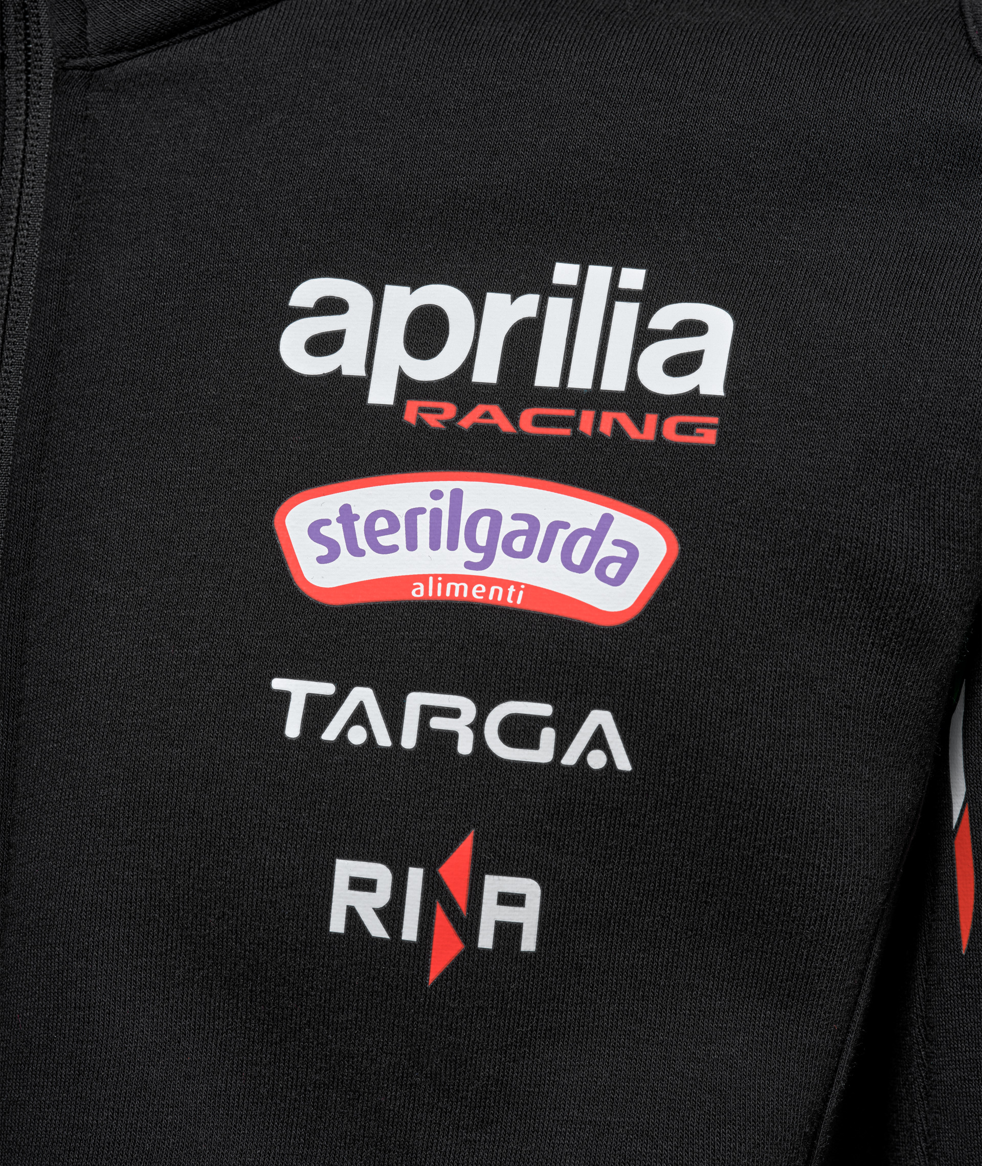 Aprilia Racing Team Replica 2026 Men's Zipper Sweatshirt, Black