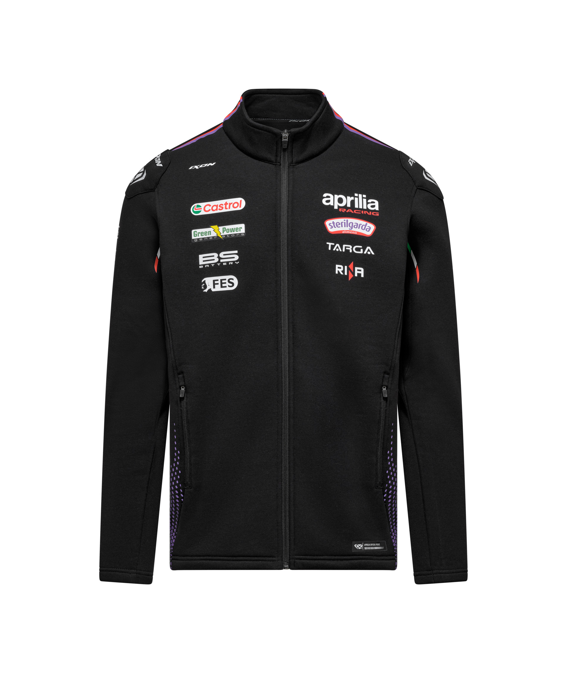 Aprilia Racing Team Replica 2026 Men's Zipper Sweatshirt, Black