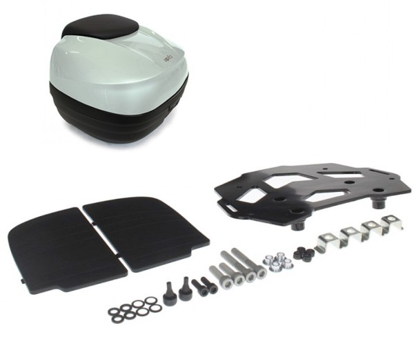 Top Case, white, 40 L for Aprilia Caponord