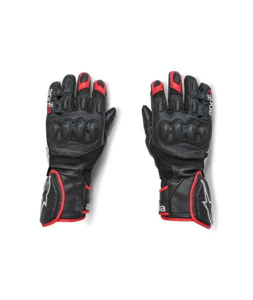 Aprilia long leather gloves Throttle by Alpinestars