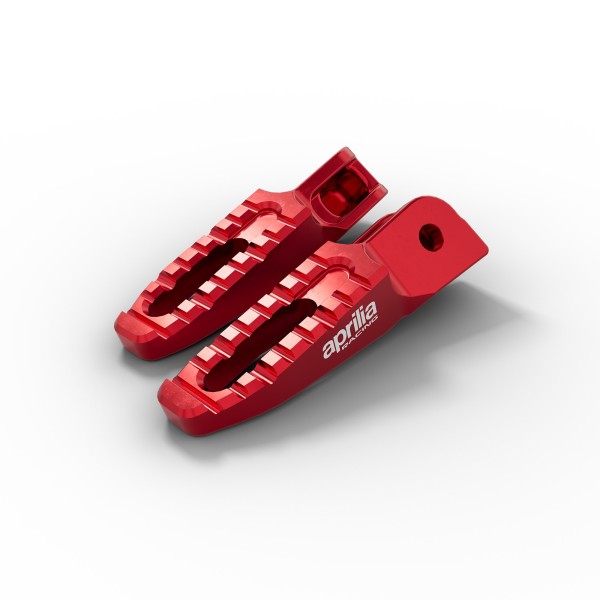 Aluminum footrests red for Aprilia 457 (24-) / Tuono 457 (25-)