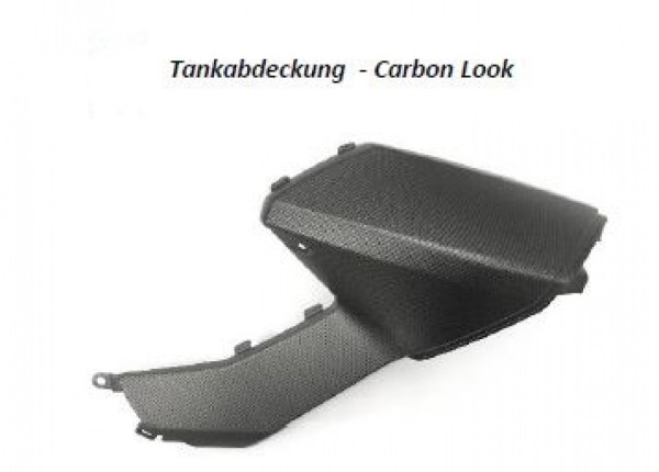 Tank cover, plastic, left, carbon for Aprilia Shiver 900
