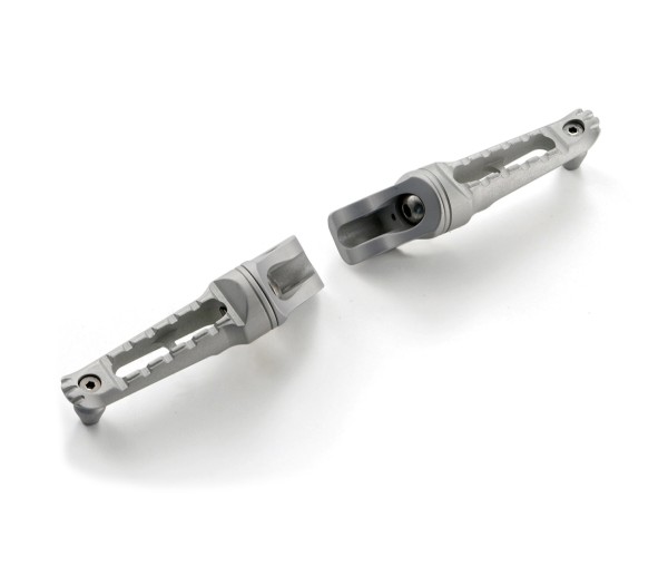 Footrest set pillion, rear, aluminum for Aprilia Shiver